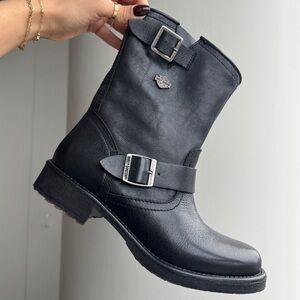 Harley Davidson Black Moto Boots